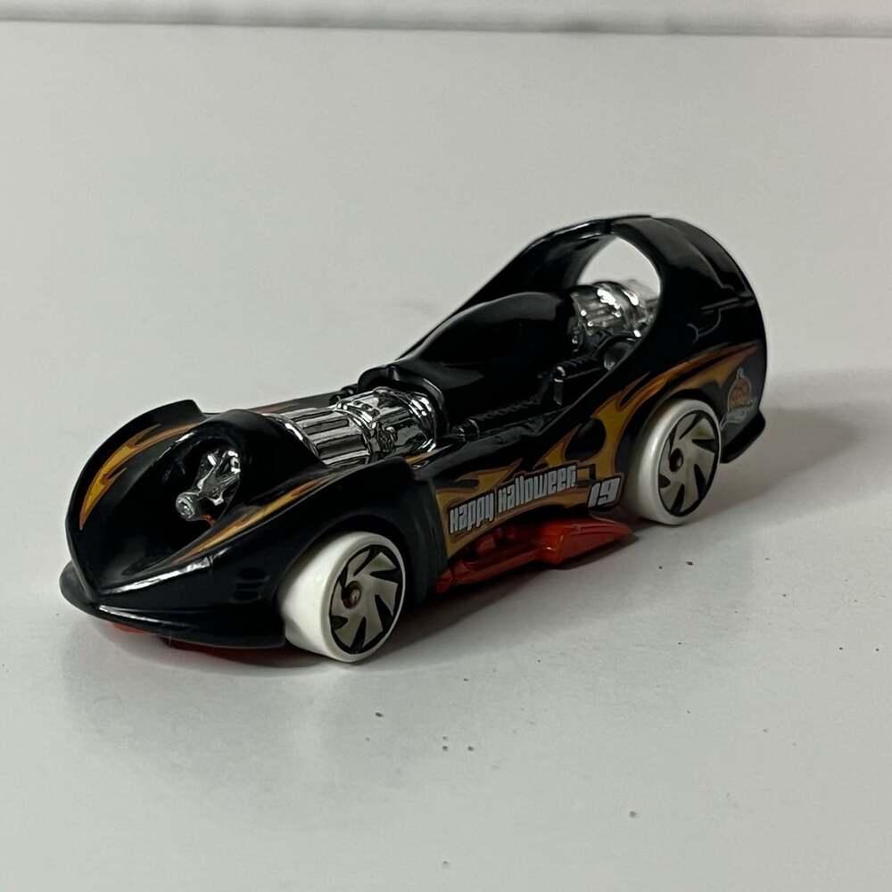 Hot Wheels Power Rocket Happy Halloween Black Diecast Car